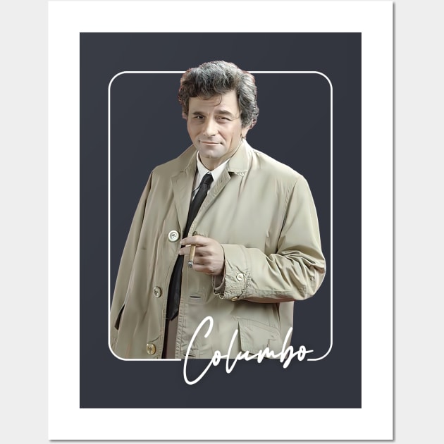 Columbo / Vintage Style Retro TV Wall Art by DankFutura